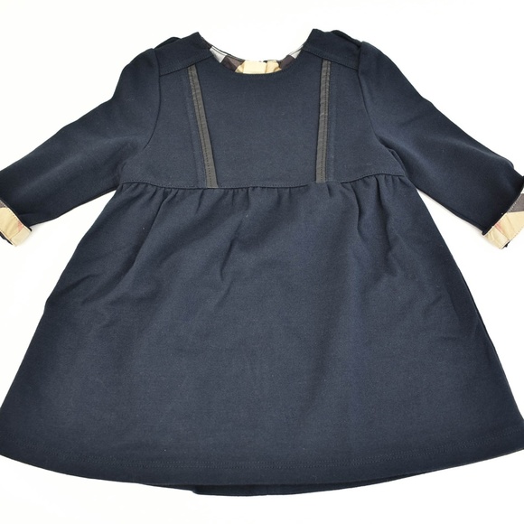 Burberry Other - BURBERRY Navy Blue Logo & Nova Check Dress